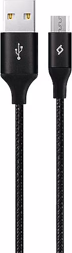 Ttec AlumiCable XL 2 m Micro USB Şarj Kablosu - Siyah