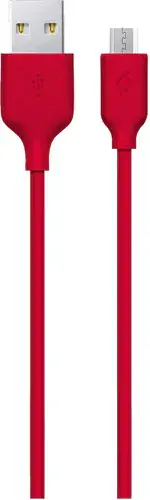 Ttec 1.2 m Micro USB Şarj Kablosu - Kırmızı