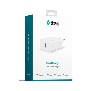 Ttec SmartCharger 20 W Type-C Hızlı Şarj Adaptörü - Beyaz