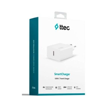 Ttec SmartCharger 20 W Type-C Hızlı Şarj Adaptörü - Beyaz