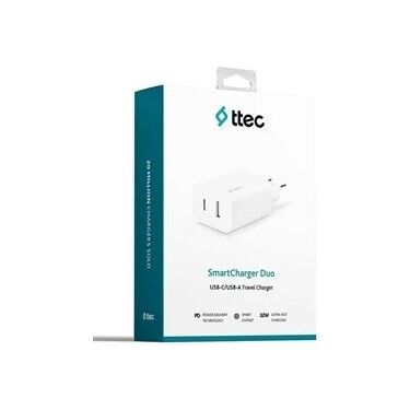 Ttec Smartcharger Duo 32 W Hızlı Şarj Adaptörü - Beyaz