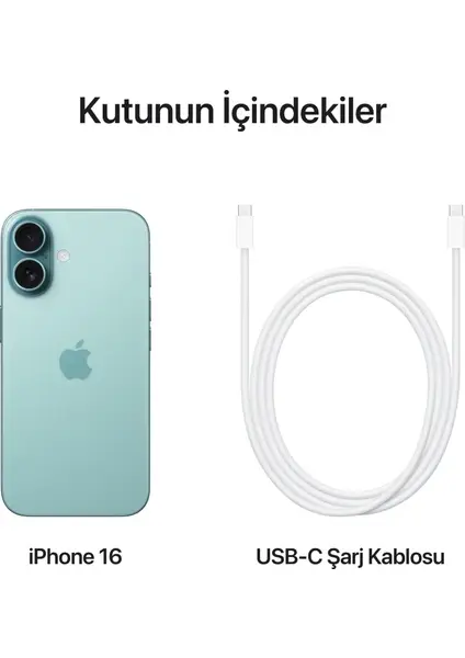 Apple iPhone 16 128GB - Deniz Mavisi