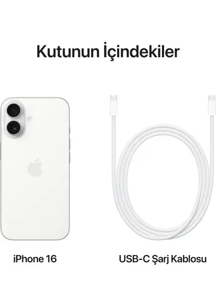 Apple iPhone 16 128GB - Beyaz