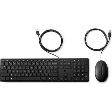 HP 320 Kablolu Klavye ve Mouse Set - Siyah