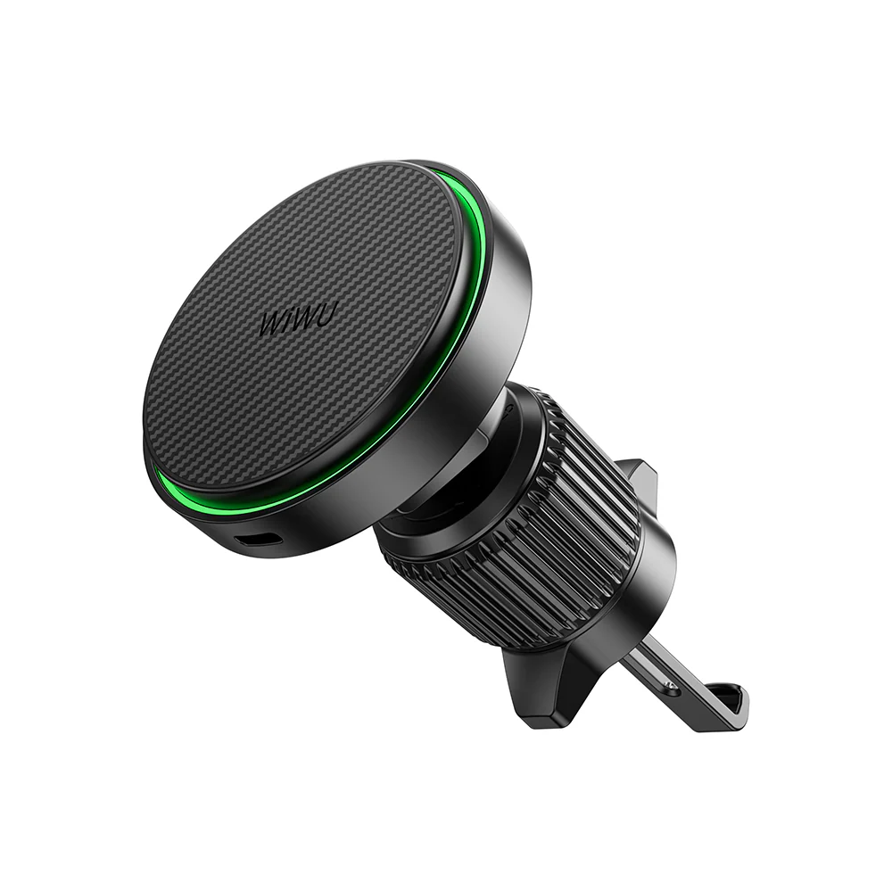 Wiwu Aramid Fiber 15W Magsafe Uyumlu Araç Telefon Tutucu