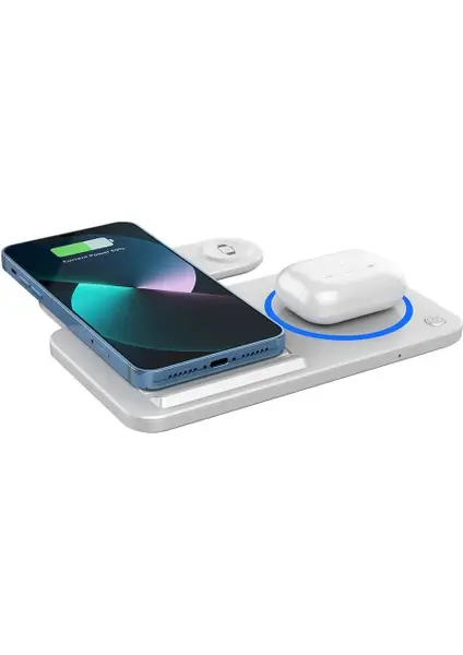 Wiwu 3in1 Katlanabilir Kablosuz Şarj Standı