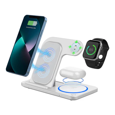 Wiwu 3in1 Katlanabilir Kablosuz Şarj Standı