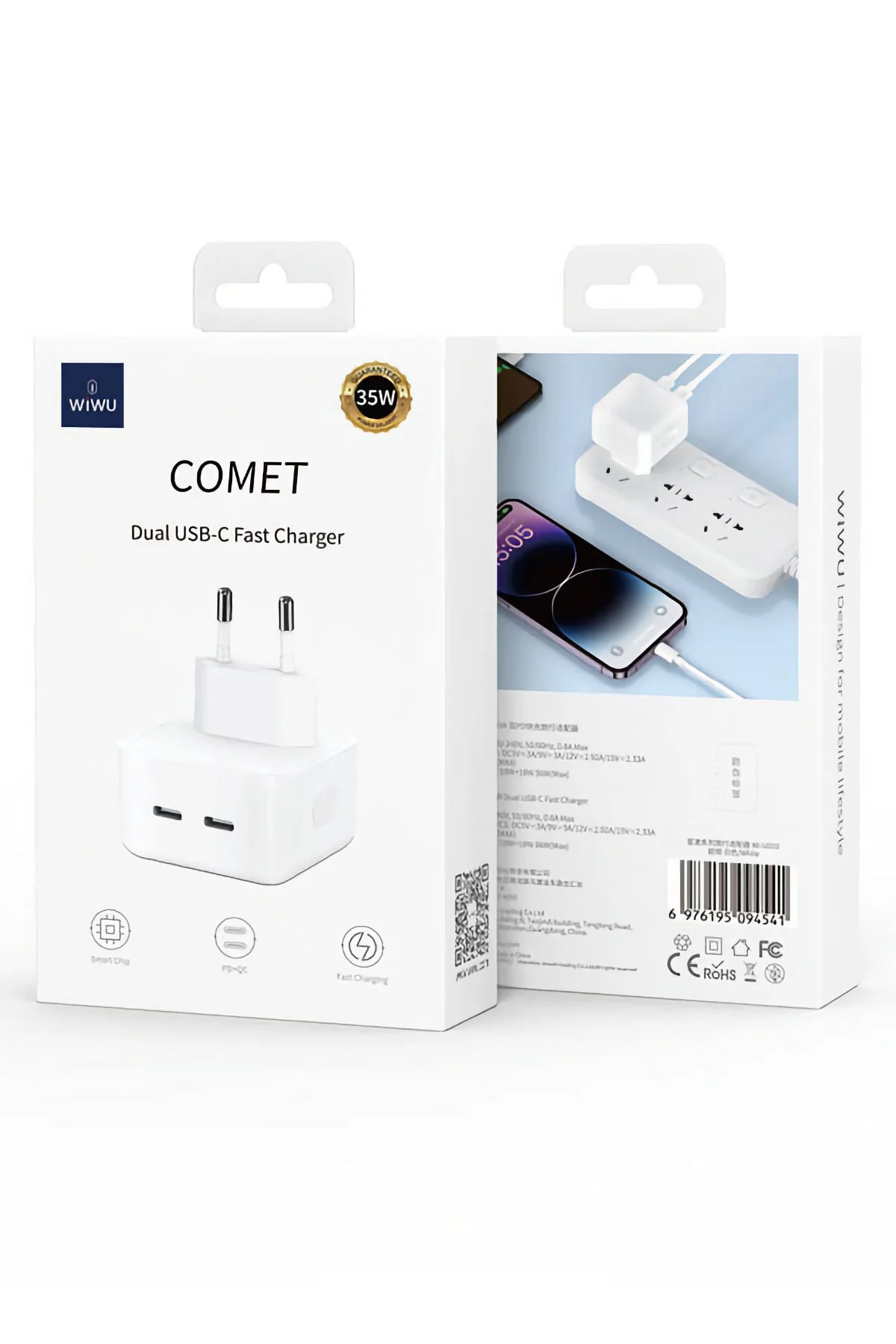 Wiwu Comet Serisi 35 W Type-C Hızlı Şarj Adaptörü