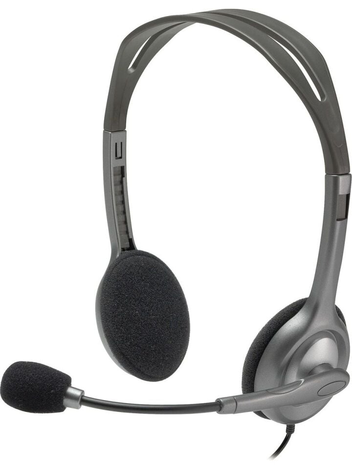 Logitech H110 Mikrofonlu Kulaklık - Gri
