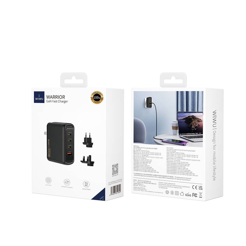Wiwu Warriors 100W Universal Hızlı Şarj Adaptörü