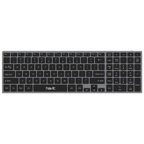 Havit KB263BT Bluetooth Klavye - Gri