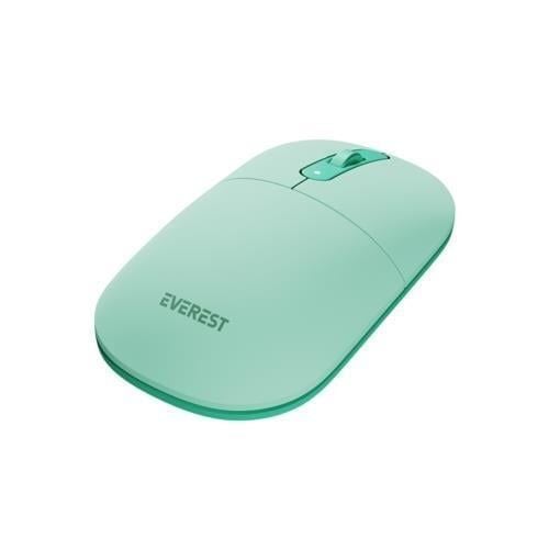 Everest Sessiz Optik Kablosuz Mouse - Yeşil
