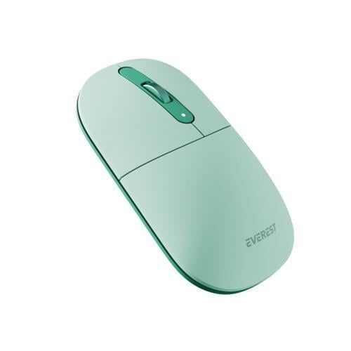 Everest Sessiz Optik Kablosuz Mouse - Yeşil