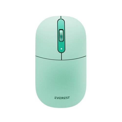 Everest Sessiz Optik Kablosuz Mouse - Yeşil