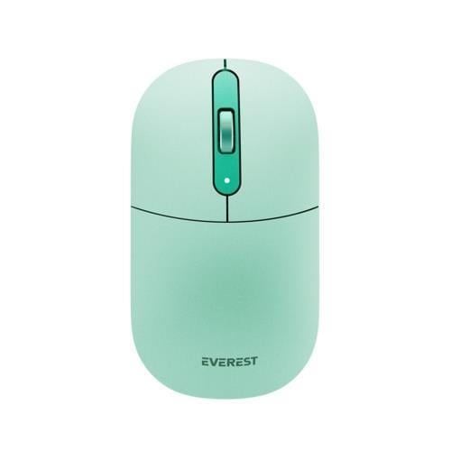 Everest Sessiz Optik Kablosuz Mouse - Yeşil