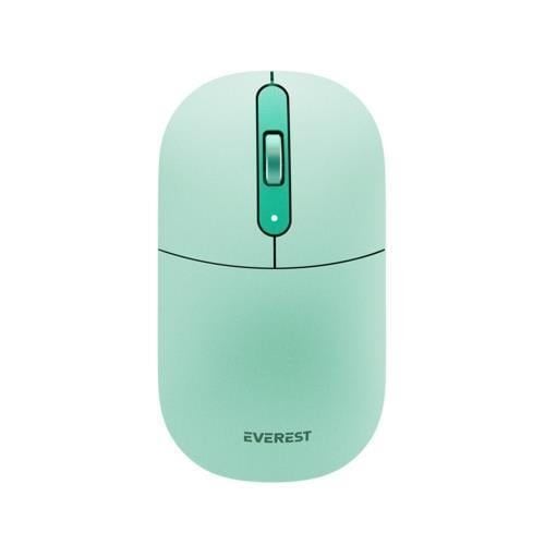 Everest Sessiz Optik Kablosuz Mouse - Yeşil