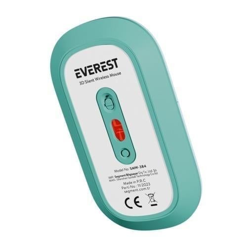 Everest Sessiz Optik Kablosuz Mouse - Yeşil