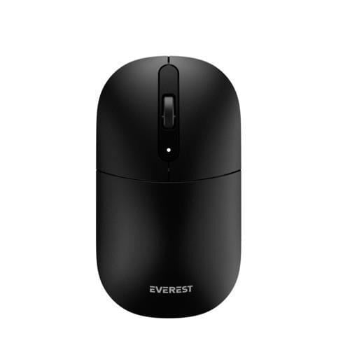 Everest Sessiz Optik Kablosuz Mouse - Siyah