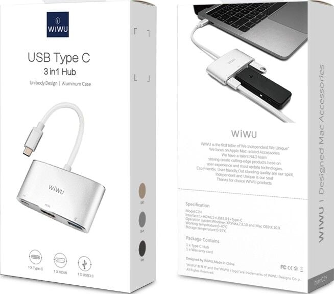 Wiwu Alpha 3-in-1 Type-C Hub