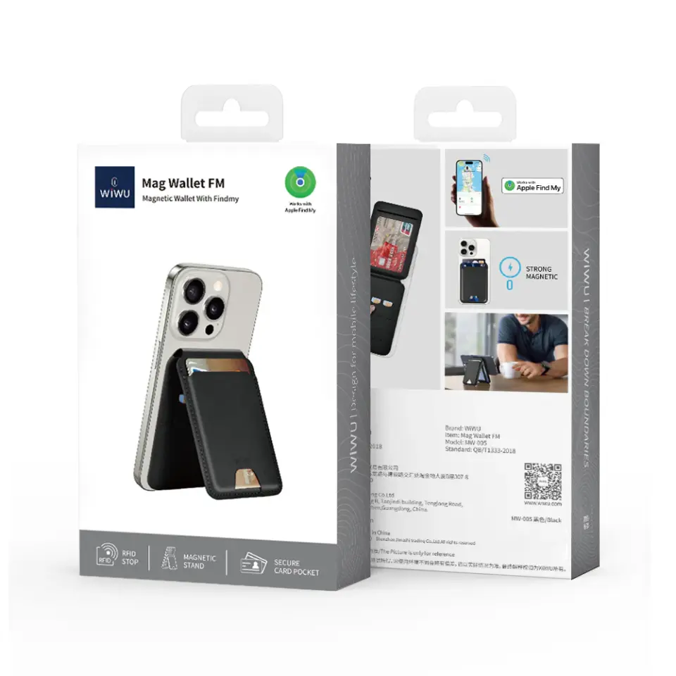 Wiwu Magsafe Magnetik Standlı FindMy Özellikli Kartlık