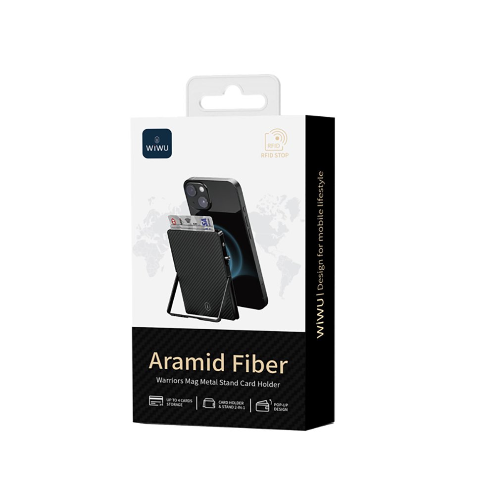 Wiwu Warriors Pop-Up Magnetik Aramid Standlı Kartlık