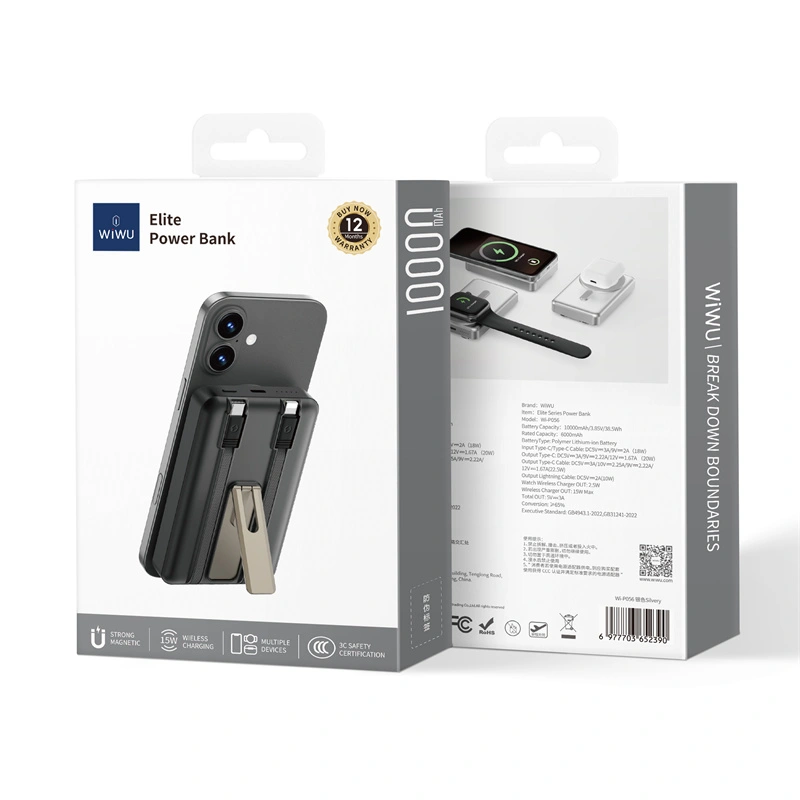 Wiwu Elite 10000mAh Magsafe Kablolu Powerbank