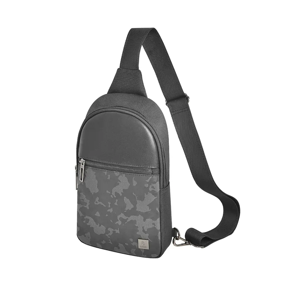 Wiwu Salem Crossbody Su Geçirmez Omuz Askılı Çanta - Black