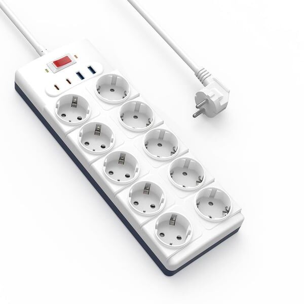 Wiwu Çok Fonksiyonlu 20W 8'li Çoklu Priz