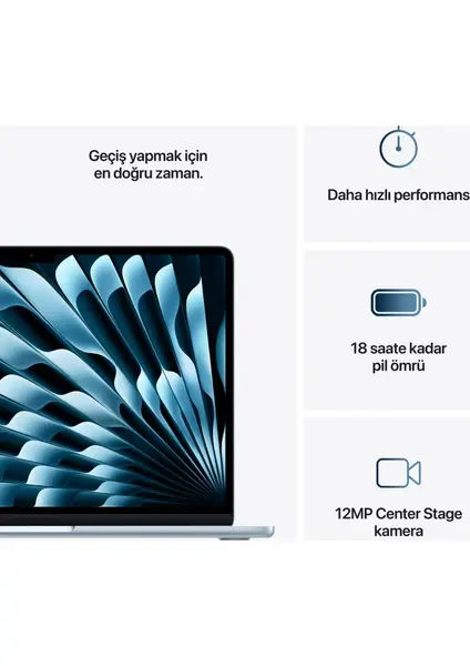 Apple MacBook Air 15'' M4 8C/10C 16GB 256GB SSD - Blue