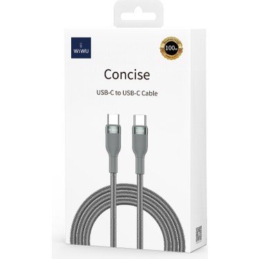 Wiwu Concise 1.2m 30W Type-C to Lightning PD Data ve Şarj Kablosu