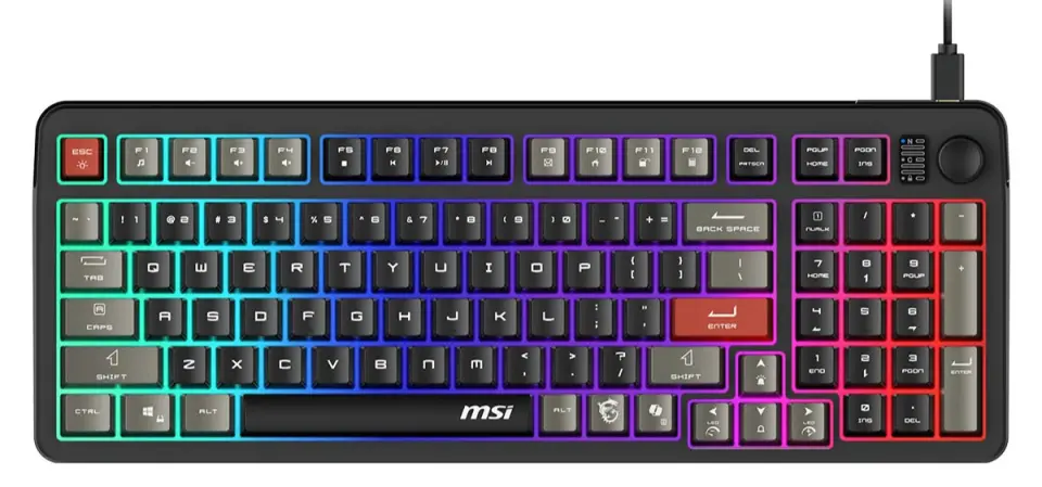 MSI Forge GK110 RGB %96 Membrane Switch Kablolu Oyuncu Klavyesi