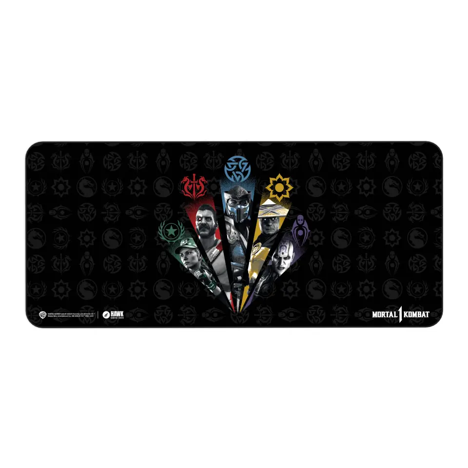 Hawk Mortal Kombat Fighters 90x40 Mouse Pad