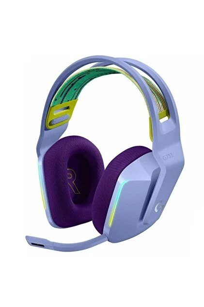 Logitech G733 7.1 Kablosuz Mikrofonlu Kulak Üstü Oyuncu Kulaklığı - Lila