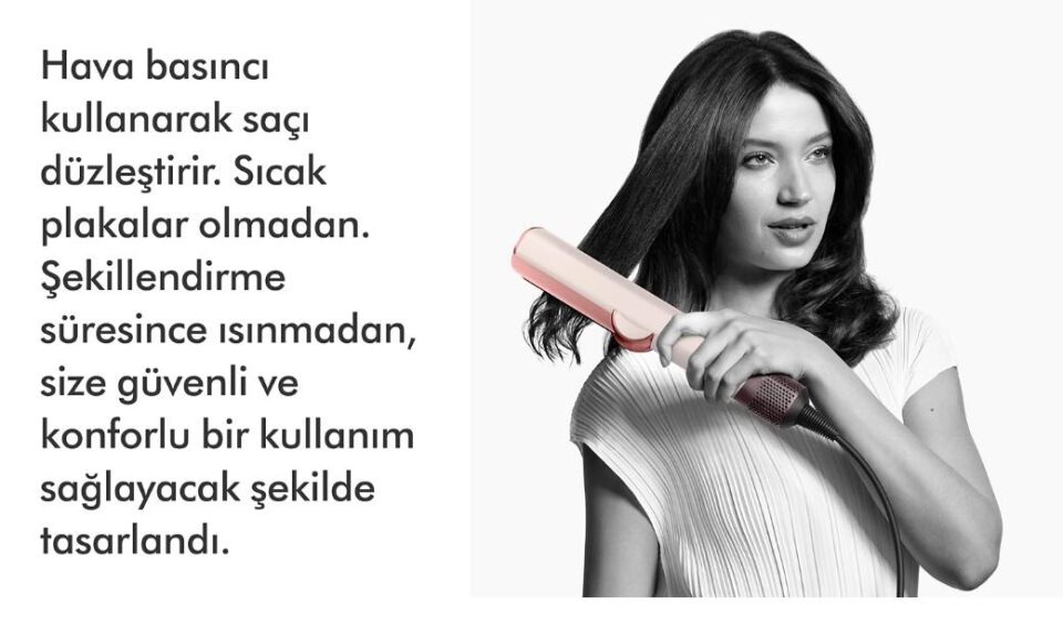 Dyson HT01 Airstrait Islak ve Kuru Saç Düzleştirici - Ceramic Pink