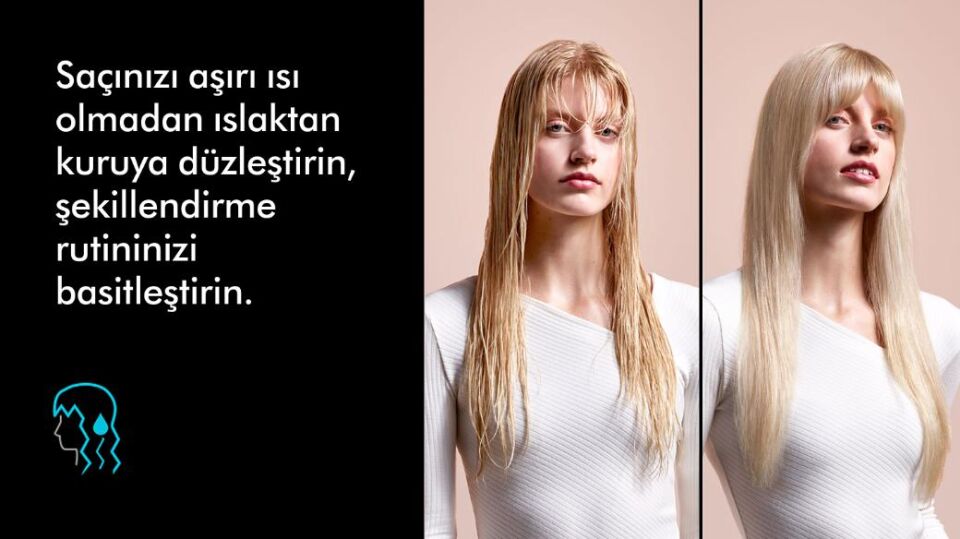 Dyson HT01 Airstrait Islak ve Kuru Saç Düzleştirici - Ceramic Pink