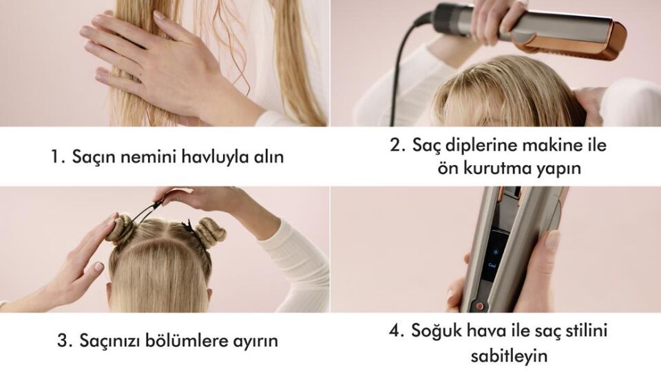 Dyson HT01 Airstrait Islak ve Kuru Saç Düzleştirici - Ceramic Pink