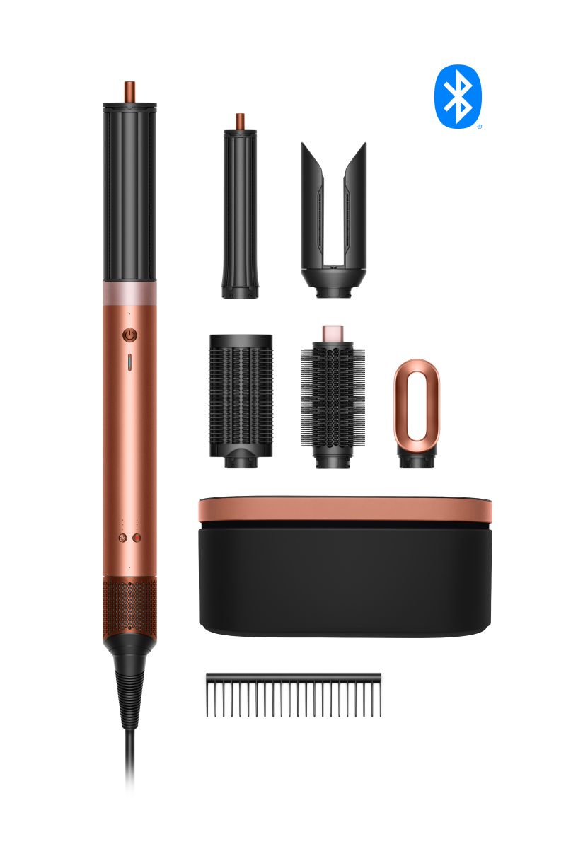 Dyson HS09 Airwrap Co-anda2x Saç Şekillendirici ve Kurutucu - Amber Silk with Diffuser