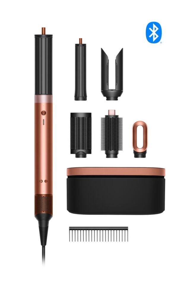 Dyson HS09 Airwrap Co-anda2x Saç Şekillendirici ve Kurutucu - Amber Silk with Diffuser