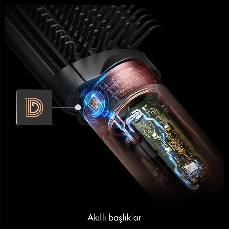 Dyson HS09 Airwrap Co-anda2x Saç Şekillendirici ve Kurutucu - Amber Silk with Diffuser