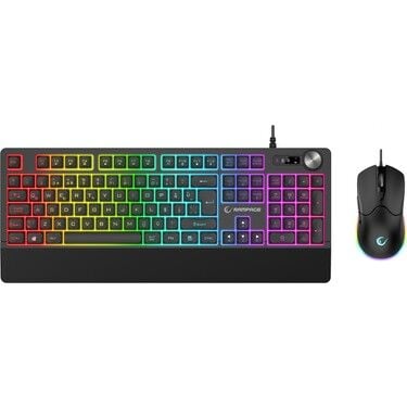 Rampage JAZZY V2 Siyah RGB Multmedia Klavye ve 12800DPI MouseGaming Set