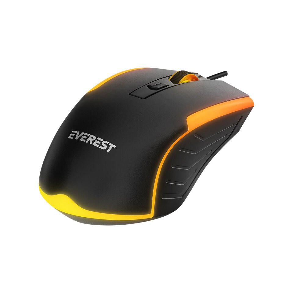 Everest Luminax Siyah Gökkuşağı Aydınlatmalı Q Gaming Oyuncu Klavye+Mouse Set