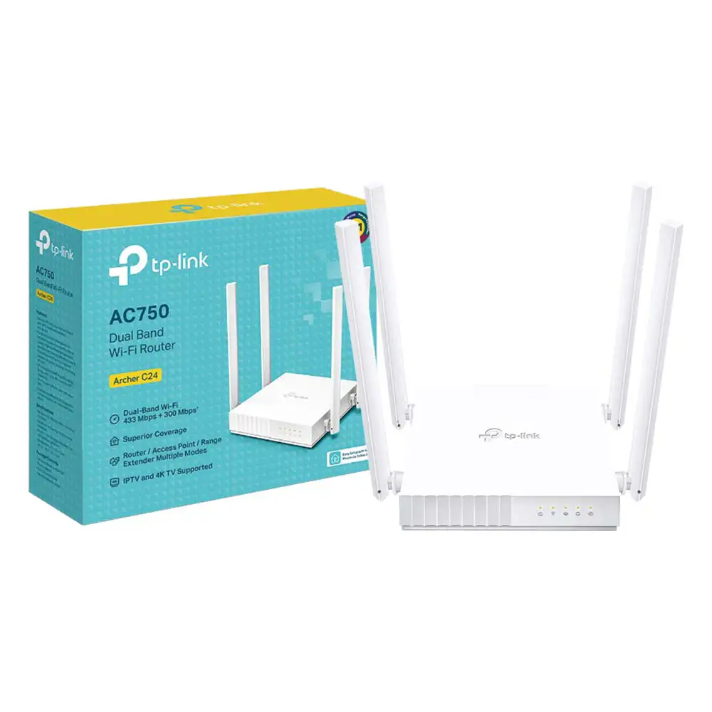 TP-Link Archer C24 AC750 4Port Dual Band Wi-Fi Router