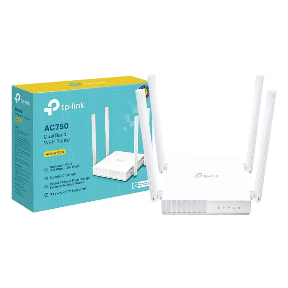 TP-Link Archer C24 AC750 4Port Dual Band Wi-Fi Router