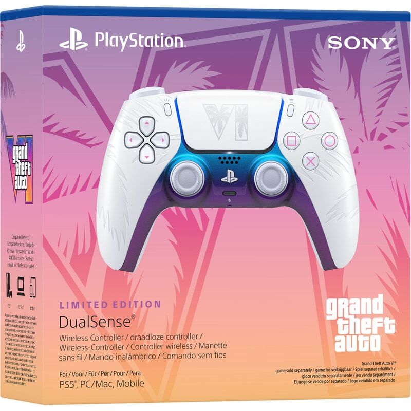 Sony PlayStation 5 DualSense Wireless Controller - Grand Theft Auto VI White Limited Edition