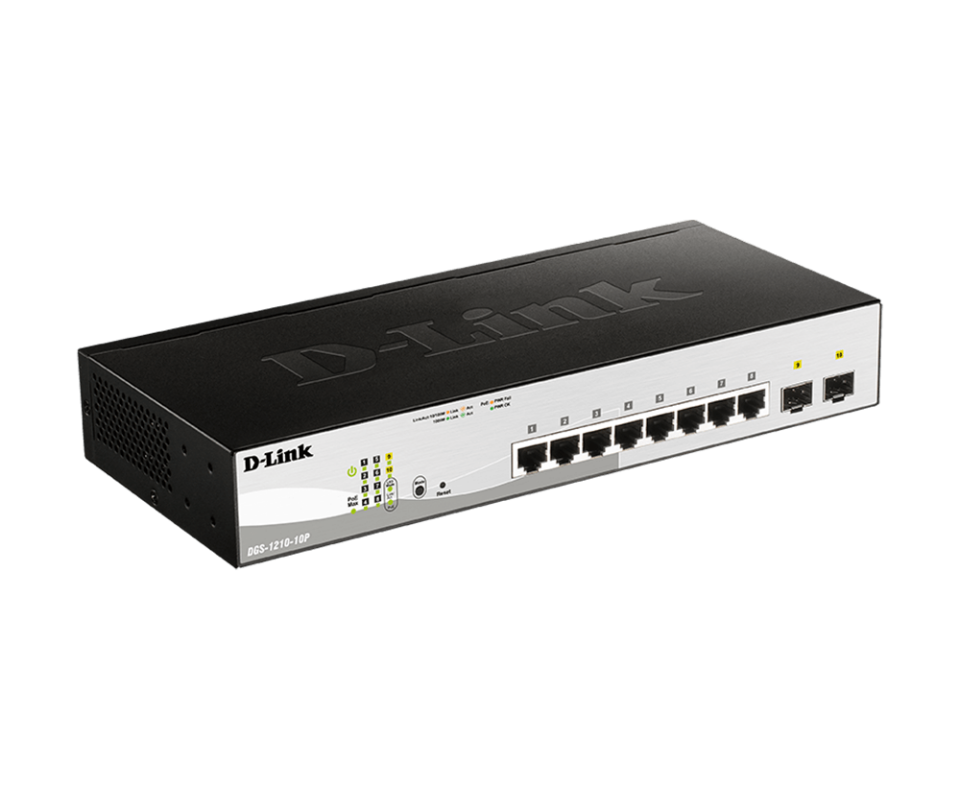 D-Link DGS-1210-10 8 Port Web Smart Switch 2 Combo Port