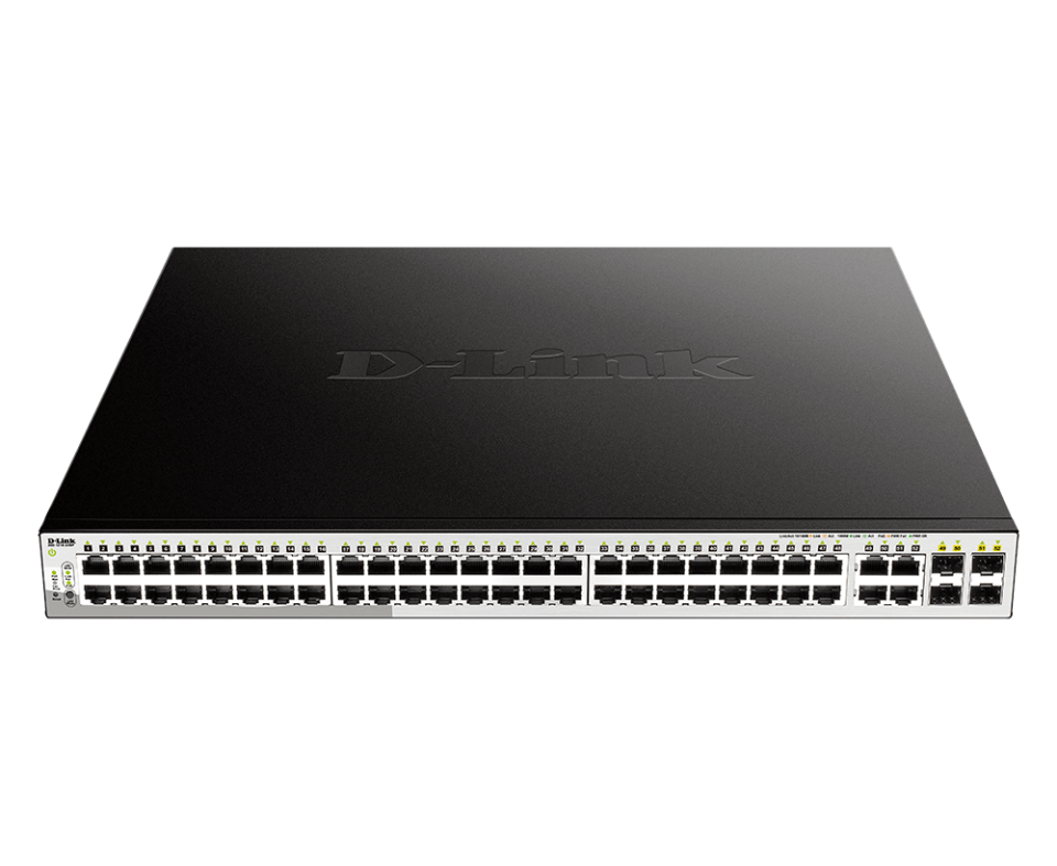 D-Link DGS-1210-52M P 48 Port Gigabit PoE+ Switch 370W