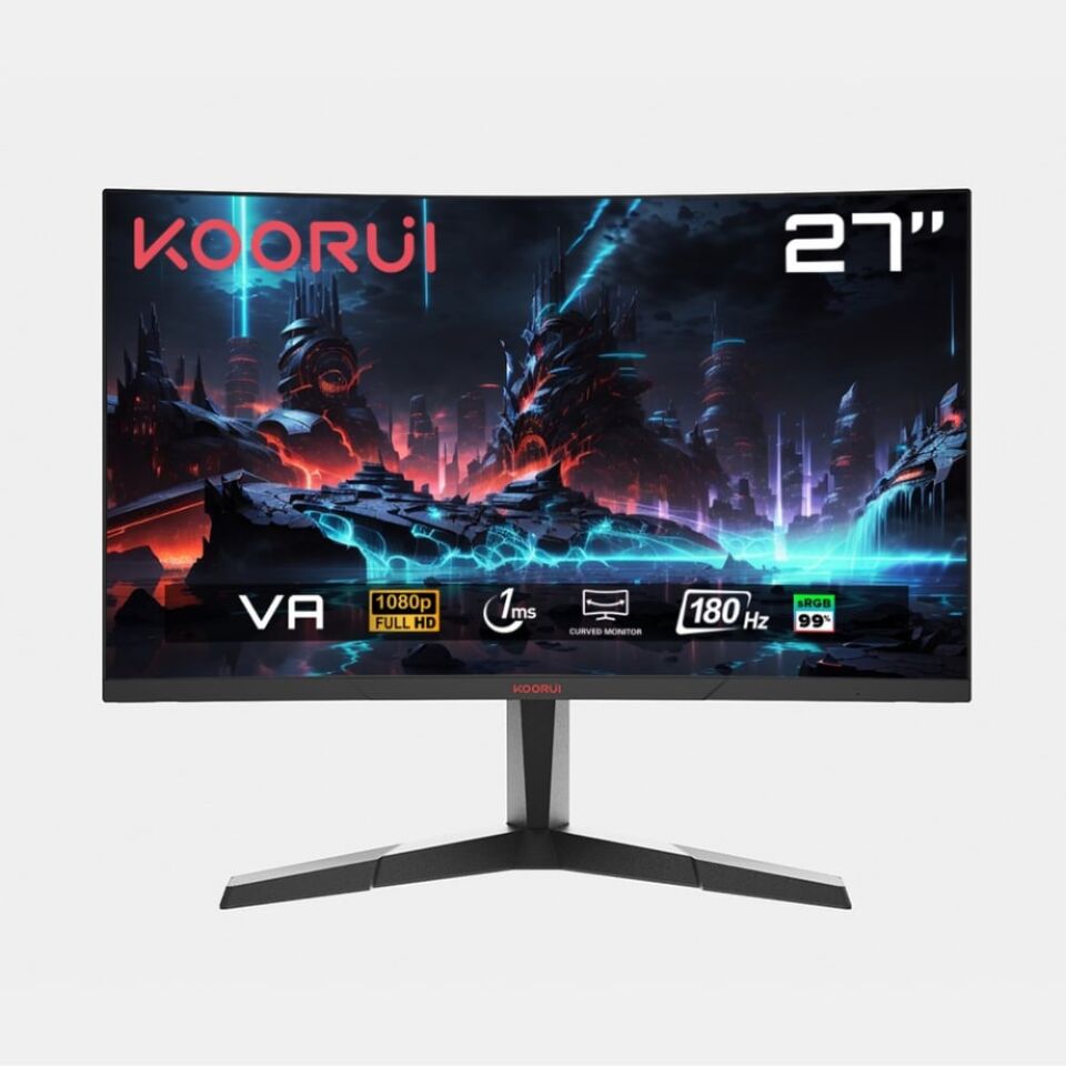 Koorui 27'' 1ms 2K Curved 180 Hz Oyuncu Monitörü