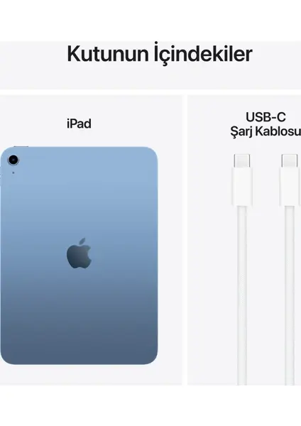Apple iPad 11. Nesil 128GB Wi-Fi 11\'\' Tablet - Blue