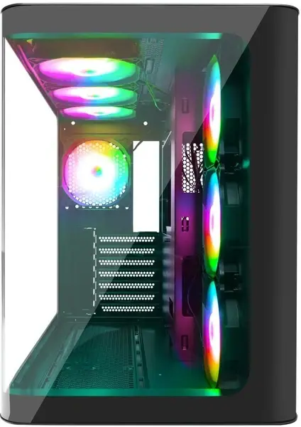 Rampage LOOPY Kumandalı ATX Mid-T Gaming Kasa - Siyah