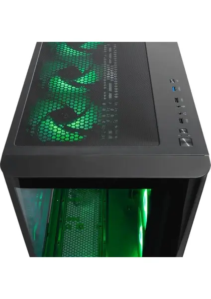 Rampage LOOPY Kumandalı ATX Mid-T Gaming Kasa - Siyah